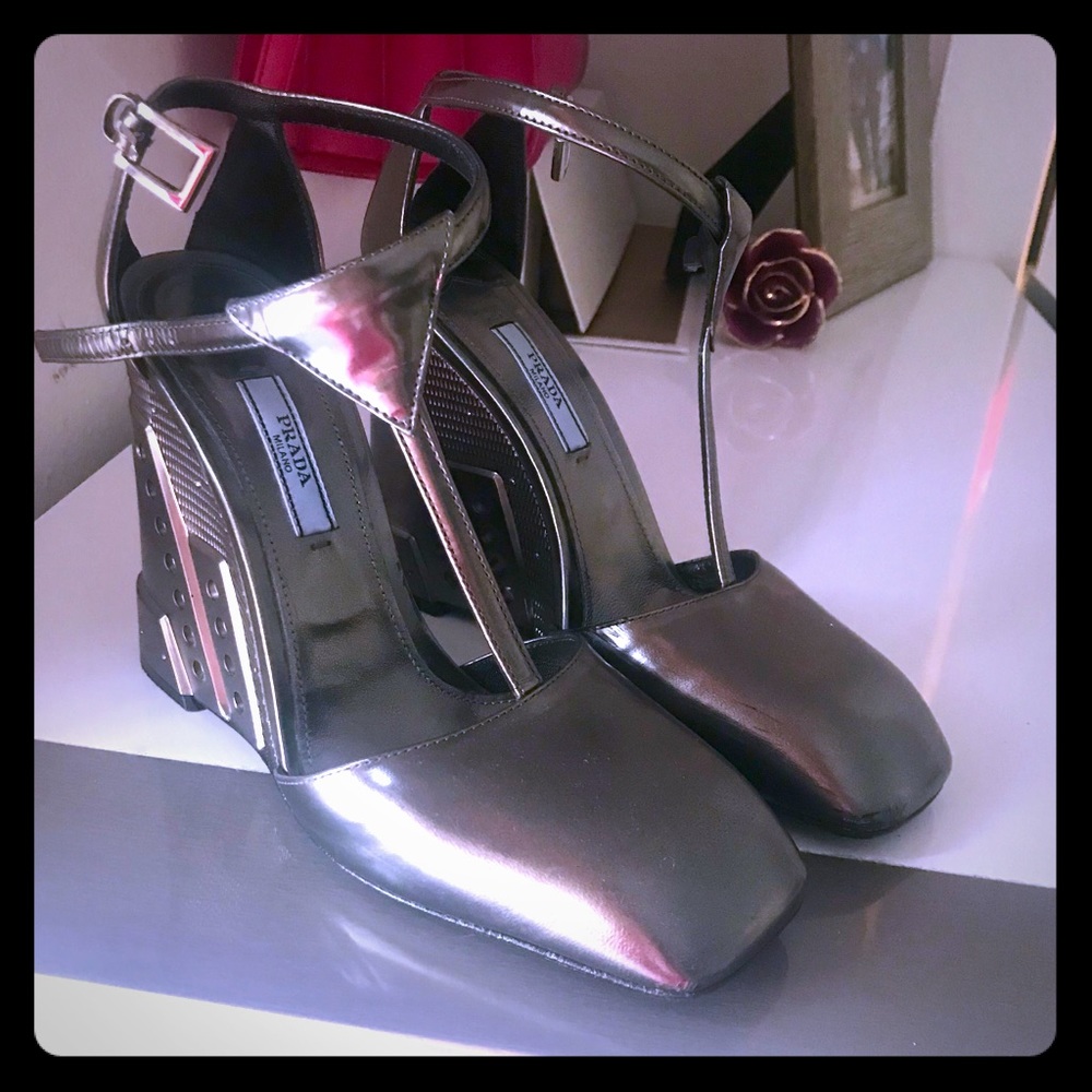 Prada platform shoes